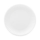 AJM Packaging Corporation Coated Paper Plates, 9" dia, White, 100/Pack, 12 Packs/Carton (AJMCP9GOAWH) Case of 1200