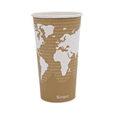 Eco-Products® World Art Renewable and Compostable Hot Cups, 20 oz, 50/Pack, 20 Packs/Carton (ECOEPBHC20WA) Case of 1000