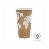 Eco-Products® World Art Renewable and Compostable Hot Cups, 20 oz, 50/Pack, 20 Packs/Carton (ECOEPBHC20WA) Case of 1000
