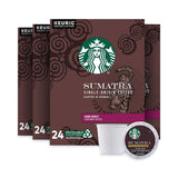 Starbucks® Sumatra Coffee K-Cups, Sumatra, 0.4 oz K-Cup, 96/Box (SBK12565254CT) Case of 96