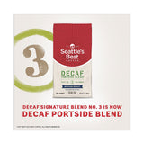 Seattle's Best™ Port Side Blend Ground Coffee, Decaffeinated Medium Roast, 12 oz Bag, 6/Carton (SEA11008565CT) Each