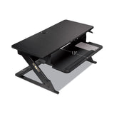 3M™ Precision Standing Desk, 35.4" x 22.2" x 6.2" to 20", Black (MMMSD60B) Each