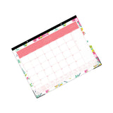 Blue Sky® Day Designer Peyton Academic Desk Pad, Floral Artwork, 22 x 17, Black Binding, Clear Corners, 12-Month (July-June): 2025-2026 (BLS107938) Each