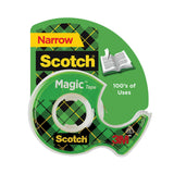 Scotch® Magic Tape in Handheld Dispenser, 1" Core, 0.5" x 37.5 ft, Clear (MMM104) Each