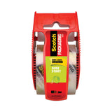 Scotch® Sure Start Packaging Tape with Dispenser, 1.5" Core, 1.88" x 22.2 yds, Clear (MMM145) 1 Roll