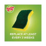 Scotch-Brite® Heavy-Duty Scrub Sponge, 4.5 x 2.7, 0.6" Thick, Yellow/Green, 6/Pack (MMM426) Pack of 6