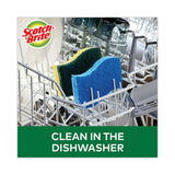 Scotch-Brite® Heavy-Duty Scrub Sponge, 4.5 x 2.7, 0.6" Thick, Yellow/Green, 6/Pack (MMM426) Pack of 6