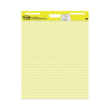 Post-it® Easel Pads Super Sticky Vertical-Orientation Self-Stick Easel Pads, Presentation Format (1.5" Rule), 25 x 30, Yellow, 30 Sheets, 2/Carton (MMM561) Carton of 2