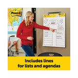 Post-it® Easel Pads Super Sticky Vertical-Orientation Self-Stick Easel Pads, Presentation Format (1.5" Rule), 25 x 30, White, 30 Sheets, 2/Pack (MMM561WLVAD2PK) Case of 2