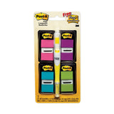Post-it® Flags Page Flag Value Pack, Assorted Colors, 200 Flags and Highlighter with 50 Flags (MMM680PPBGVA) Pack of 248