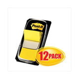 Post-it® Flags Marking Page Flags in Dispensers, Yellow, 50 Flags/Dispenser, 12 Dispensers/Box (MMM680YW12) Box of 12