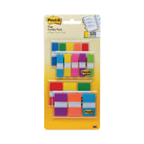 Post-it® Flags 0.5" and 1" Page Flag Value Pack, Nine Assorted Colors, 320/Pack (MMM683XL1) Pack of 320