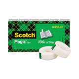Scotch® Magic Tape Refill, 1" Core, 0.75" x 83.33 ft, Clear, 6/Pack (MMM810K6) Pack of 6