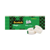 Scotch® Magic Tape Value Pack, 1" Core, 0.75" x 83.33 ft, Clear, 16/Pack (MMM810K16) Pack of 16