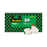 Scotch® Magic Tape Value Pack, 1" Core, 0.75" x 83.33 ft, Clear, 24/Pack (MMM810K24) Pack of 24