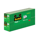 Scotch® Magic Tape Value Pack, 1" Core, 0.75" x 83.33 ft, Clear, 24/Pack (MMM810K24) Pack of 24