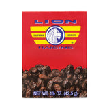 Lion California Seedless Raisins, 1.5 oz Box, 6/Pack, Ships in 1-3 Business Days (GRR30801001) Each