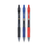 Pilot® G2 Premium Gel Pen, Retractable, Fine 0.7 mm, Assorted Ink and Barrel Colors, 3/Pack (PIL31023) Pack of 3