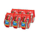 Scotch® 3850 Heavy-Duty Packaging Tape with Dispenser, 1.5" Core, 1.88" x 66.66 ft, Clear, 6/Pack (MMM1426) Pack of 6