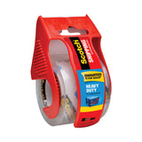 Scotch® 3850 Heavy-Duty Packaging Tape with Dispenser, 1.5" Core, 1.88" x 66.66 ft, Clear, 6/Pack (MMM1426) Pack of 6