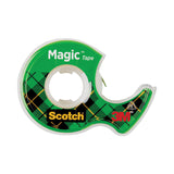 Scotch® Magic Tape in Handheld Dispenser, 1" Core, 0.75" x 25 ft, Clear, 3/Pack (MMM3105) Box of 3