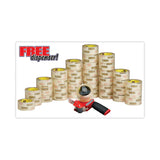 Scotch® 3750 Commercial Grade Packaging Tape with ST-181 Pistol-Grip Dispenser, 3" Core, 1.88" x 54.6 yds, Clear, 36/Carton (MMM3750CS36ST) Carton of 36