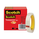 Scotch® Transparent Tape, 3" Core, 0.75" x 72 yds, Transparent, 2/Pack (MMM6002P3472) Pack of 2