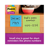 Post-it® Notes Super Sticky Pads in Energy Boost Collection Colors, 2" x 2", 90 Sheets/Pad, 8 Pads/Pack (MMM6228SSAU) Pack of 8