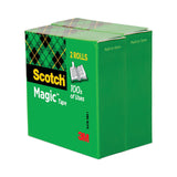 Scotch® Magic Tape Refill, 3" Core, 0.75" x 72 yds, Clear, 2/Pack (MMM8102P3472) Pack of 2