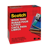 Scotch® Book Tape, 3" Core, 2" x 15 yds, Clear (MMM8452) Each