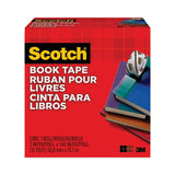 Scotch® Book Tape, 3" Core, 2" x 15 yds, Clear (MMM8452) Each