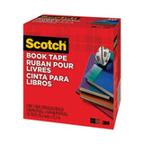 Scotch® Book Tape, 3" Core, 3" x 15 yds, Clear (MMM8453) Each