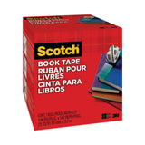 Scotch® Book Tape, 3" Core, 4" x 15 yds, Clear (MMM8454) Each