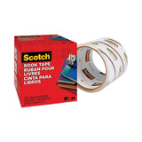 Scotch® Book Tape, 3" Core, 4" x 15 yds, Clear (MMM8454) Each