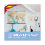 Command™ Clear Hooks and Strips, Medium, Plastic, 2 lb Capacity, 50 Hooks with 50 Adhesive Strips/Carton (MMM17091CLRCABP) Case of 50