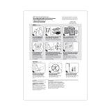 Command™ Picture Hanging Strips, Cabinet Pack, Removable, Holds Up to 6 lbs per Pair, 0.75 x 2.75, White, 4/Set, 50 Sets/Carton (MMM17201PK) Case of 50