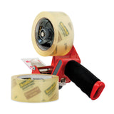 Scotch® Packaging Tape Dispenser with Two Rolls of Tape, 3" Core, For Rolls Up to 0.75" x 60 yds, Red (MMM37502ST) 2 Rolls