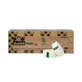 Scotch® Magic Greener Tape, 1" Core, 0.75" x 75 ft, Clear, 16/Pack (MMM81216P) Box of 16