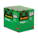 Scotch® Magic Tape Refill, 3" Core, 1" x 72 yds, Clear, 3/Pack (MMM810723PK) Pack of 3