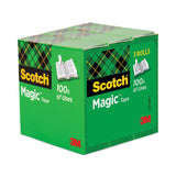 Scotch® Magic Tape Refill, 3" Core, 1" x 72 yds, Clear, 3/Pack (MMM810723PK) Pack of 3