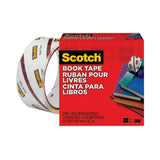 Scotch® Book Tape, 3" Core, 1.5" x 15 yds, Clear (MMM845112) Each
