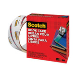 Scotch® Book Tape, 3" Core, 1.5" x 15 yds, Clear (MMM845112) Each