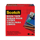 Scotch® Book Tape, 3" Core, 1.5" x 15 yds, Clear (MMM845112) Each