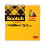 Scotch® Double-Sided Tape, 1" Core, 0.5" x 75 ft, Clear (MMM66512900)