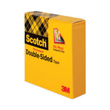 Scotch® Double-Sided Tape, 1" Core, 0.5" x 75 ft, Clear (MMM66512900)