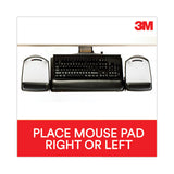 3M™ Knob Adjust Keyboard Tray With Highly Adjustable Platform, Black (MMMAKT80LE) Each