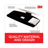 3M™ Sit/Stand Easy Adjust Keyboard Tray, Standard Platform, 25.5w x 12d, Black (MMMAKT170LE) Each