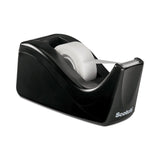 Scotch® Value Desktop Tape Dispenser, 1" Core, Two-Tone Black (MMMC60BK) Each