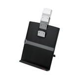 3M™ Fold-Flat Freestanding Desktop Copyholder, 150 Sheet Capacity, Plastic, Black/Silver Clip (MMMDH340MB) Each