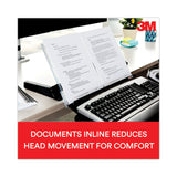 3M™ In-Line Freestanding Copyholder, 300 Sheet Capacity, Plastic, Black/Clear (MMMDH640) Each